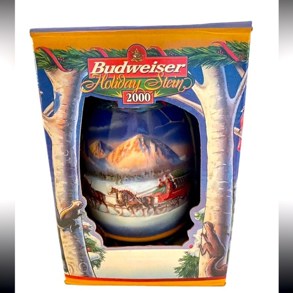 Budweiser 2000 Holiday Stein - Picture 1 of 5